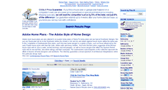 Desktop Screenshot of adobe.coolhouseplans.com