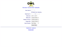 Tablet Screenshot of coolhouseplans.com